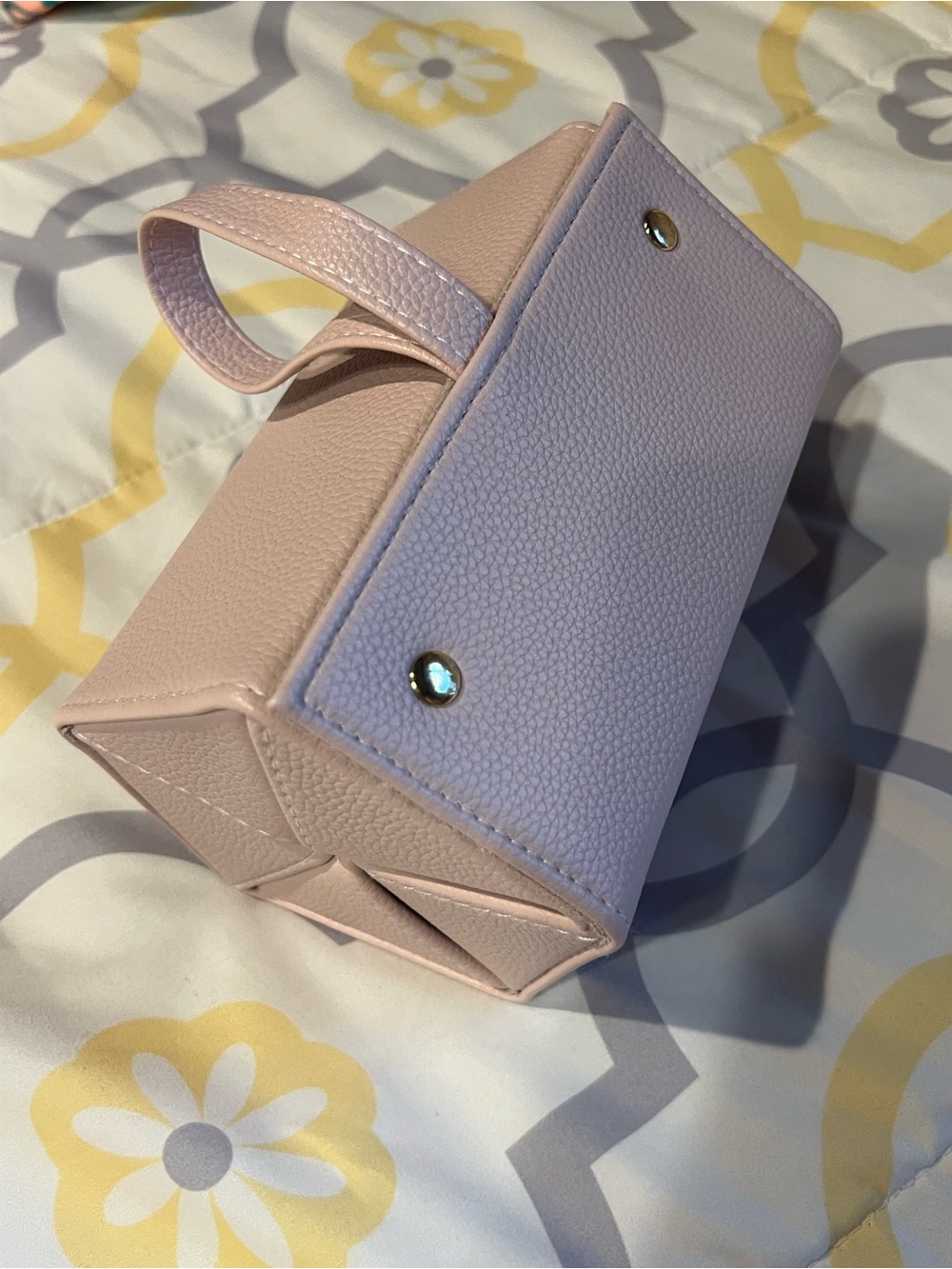 Unk Pebbled Leather Wristlet Clutch in Light Pink